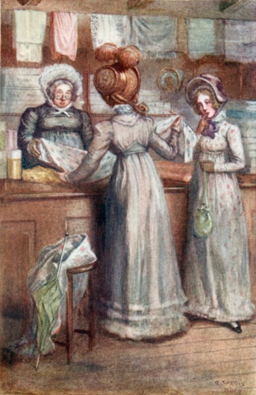 Ilustração para Emma por Jane Austen de Arthur Wallis Mills