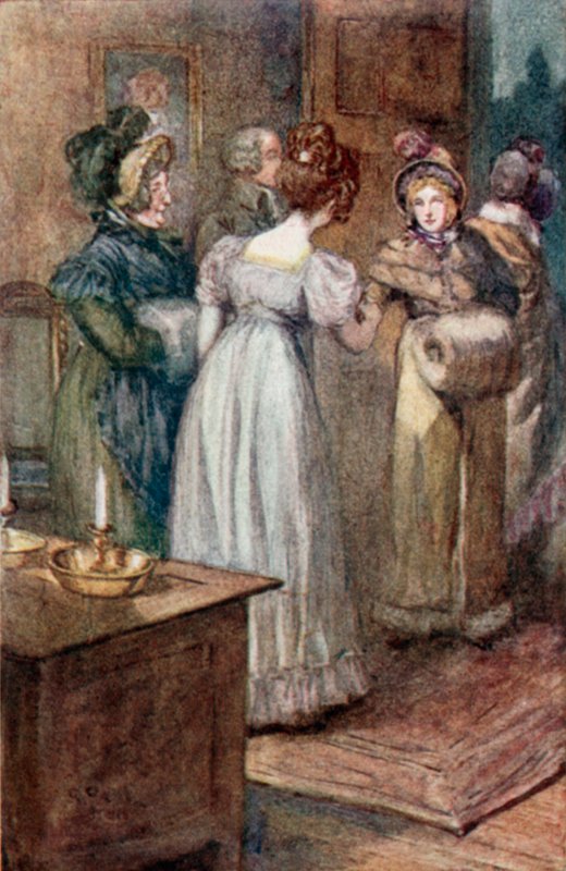 Ilustração para Emma por Jane Austen de Arthur Wallis Mills