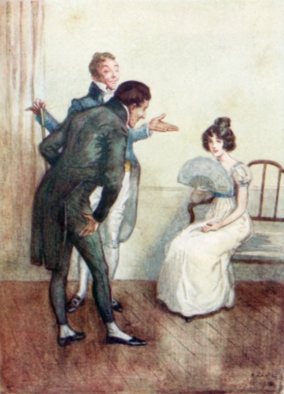 Ilustração para a abadia de Northanger por Jane Austen de Arthur Wallis Mills