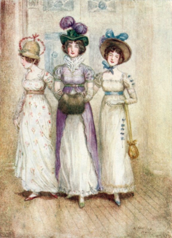 Ilustração para a abadia de Northanger por Jane Austen de Arthur Wallis Mills