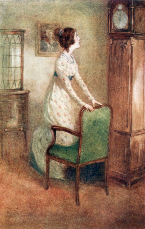 Ilustração para a abadia de Northanger por Jane Austen de Arthur Wallis Mills