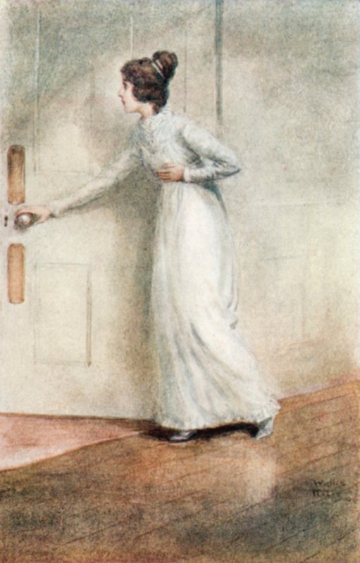 Ilustração para a abadia de Northanger por Jane Austen de Arthur Wallis Mills