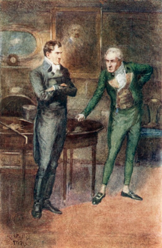 Ilustração para a abadia de Northanger por Jane Austen de Arthur Wallis Mills