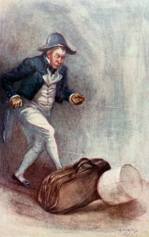 Ilustração para a abadia de Northanger por Jane Austen de Arthur Wallis Mills