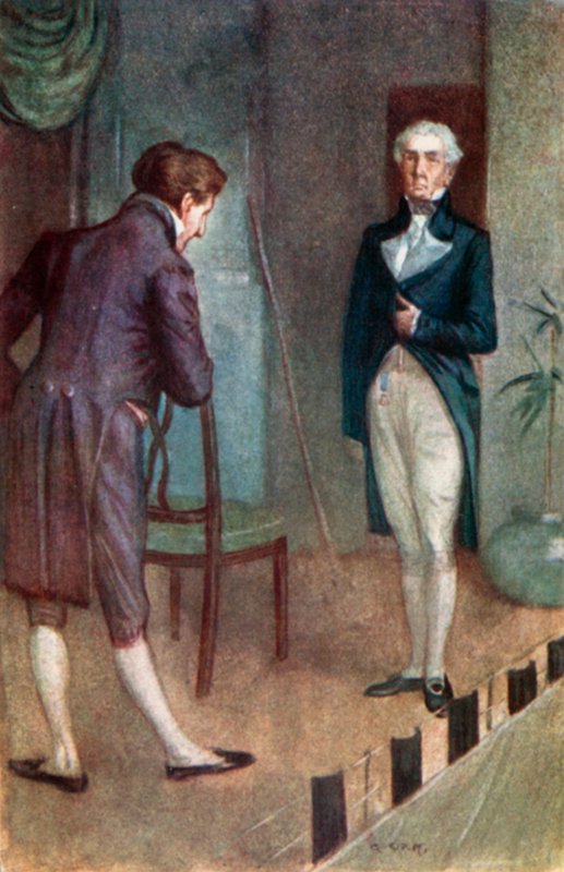 Ilustração para a abadia de Northanger por Jane Austen de Arthur Wallis Mills