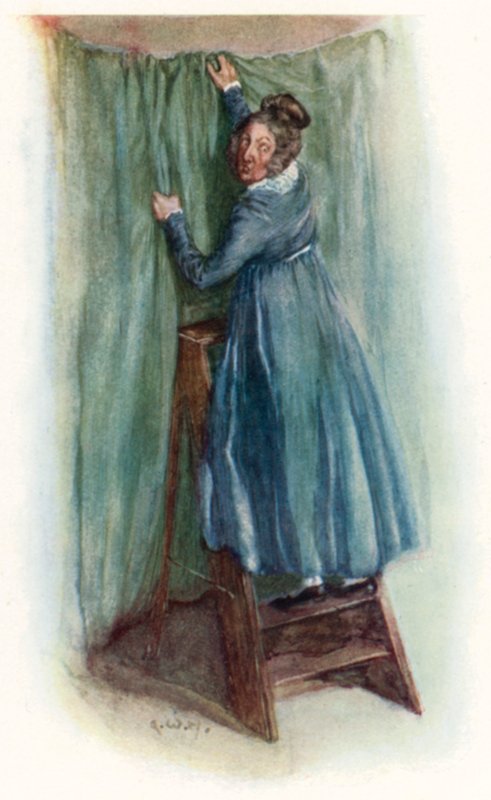 Ilustração para a abadia de Northanger por Jane Austen de Arthur Wallis Mills