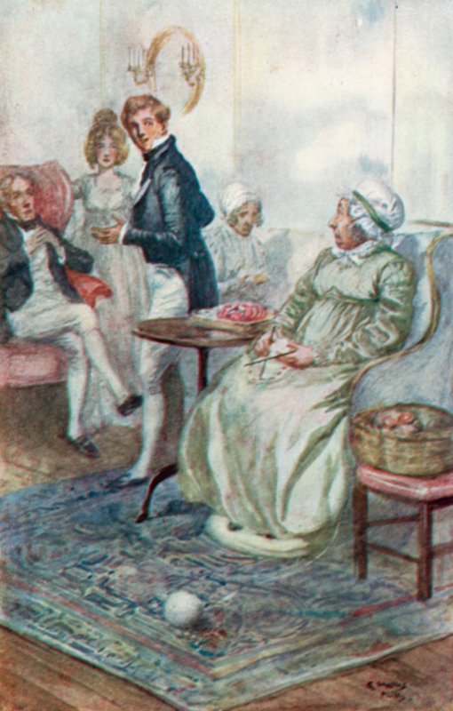 Ilustração para a abadia de Northanger por Jane Austen de Arthur Wallis Mills