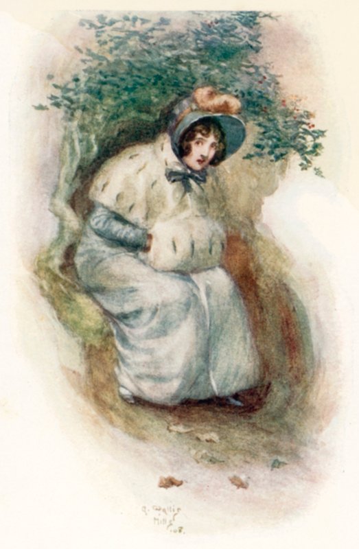 Ilustração para persuasão por Jane Austen de Arthur Wallis Mills