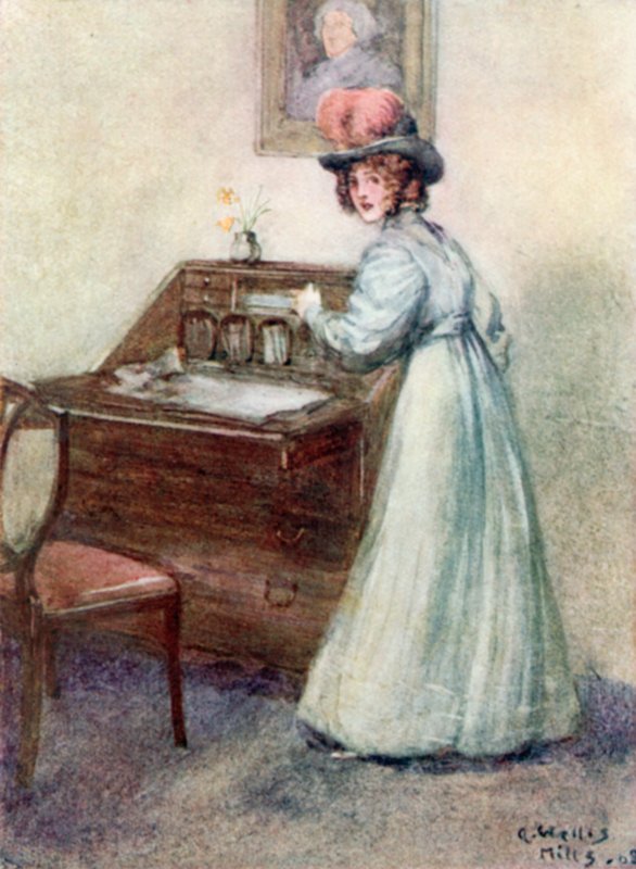 Ilustração para persuasão por Jane Austen de Arthur Wallis Mills