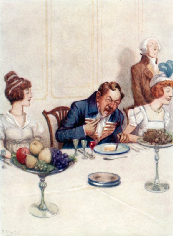 Ilustração para Orgulho e Preconceito por Jane Austen de Arthur Wallis Mills