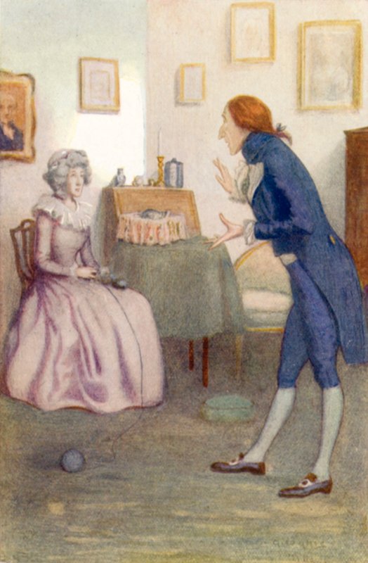 Ilustração para Orgulho e Preconceito por Jane Austen de Arthur Wallis Mills