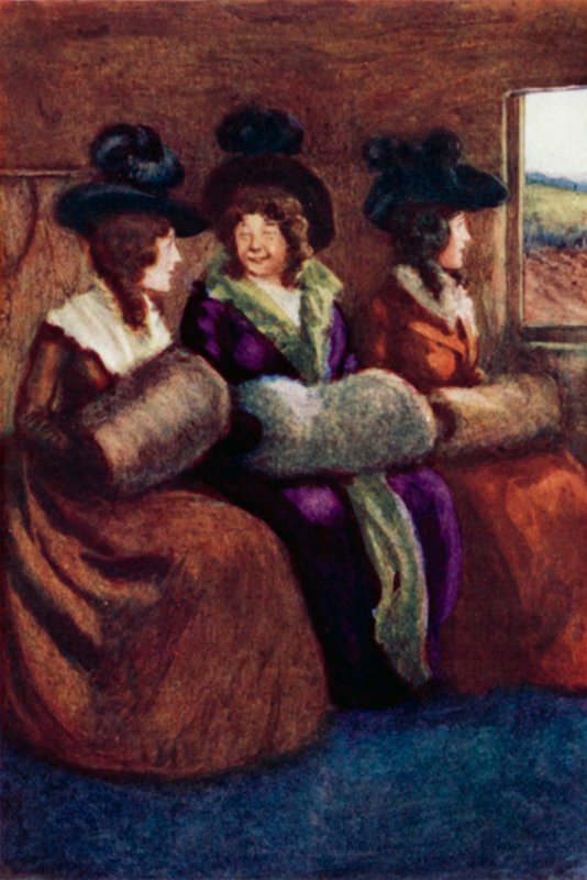 Ilustração para Senso e Sensibilidade por Jane Austen de Arthur Wallis Mills