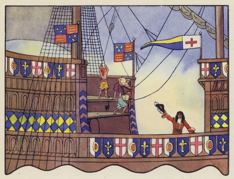 Ilustração para viagens de Gullivers por Jonathan Swift de Artus Scheiner