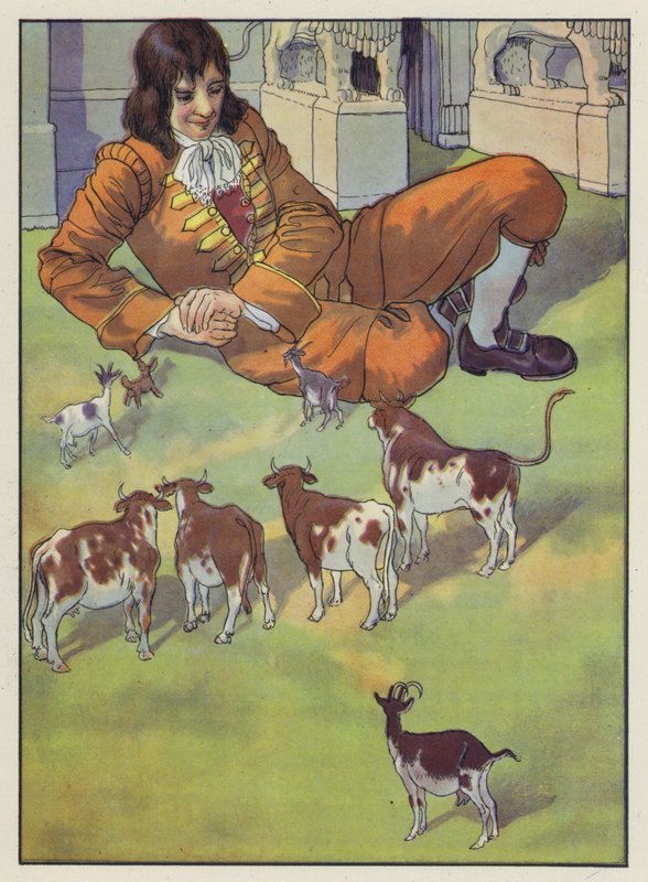 Ilustração para viagens de Gulliver por Jonathan Swift de Artus Scheiner