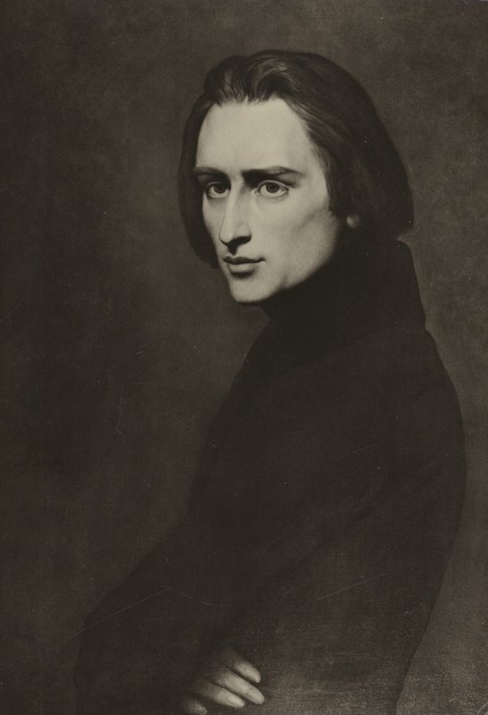 Franz Liszt, compositor húngaro de Ary Scheffer