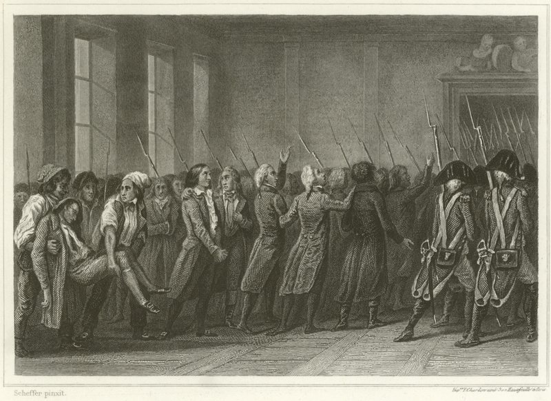 Os girondinos marcharam até a morte de Ary Scheffer