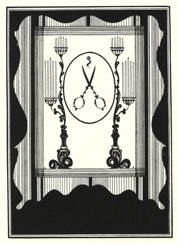 Design da capa, reduzido de Aubrey Beardsley