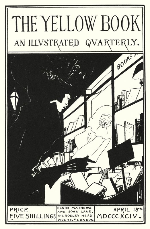 Design para capa do prospecto do livro amarelo de Aubrey Beardsley
