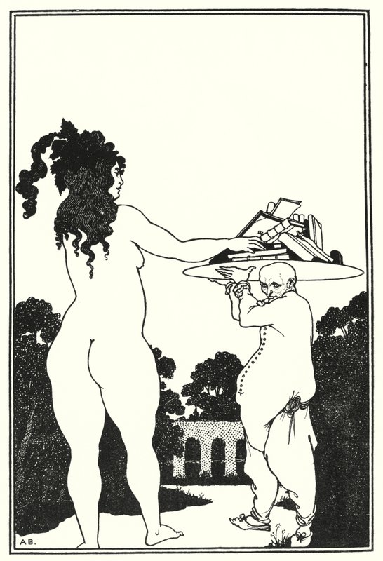 Placa de livro de Aubrey Beardsley (gravação) de Aubrey (after) Beardsley