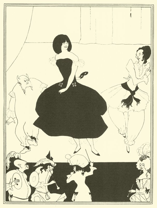 Comédia Ballet de Marionetas (litografia) de Aubrey (after) Beardsley