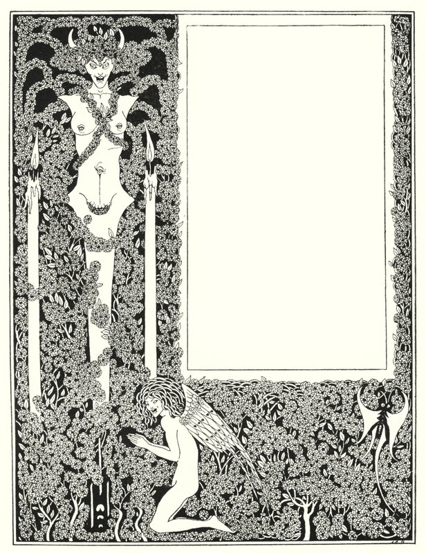 Design para a página de título de "Salomé" (gravura) de Aubrey (after) Beardsley