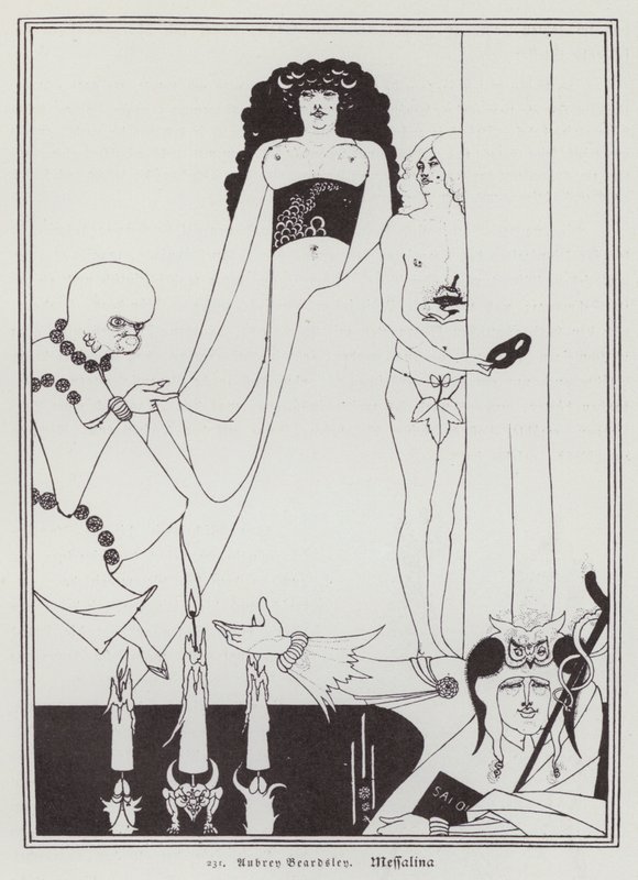 Messalina (litho) de Aubrey (after) Beardsley