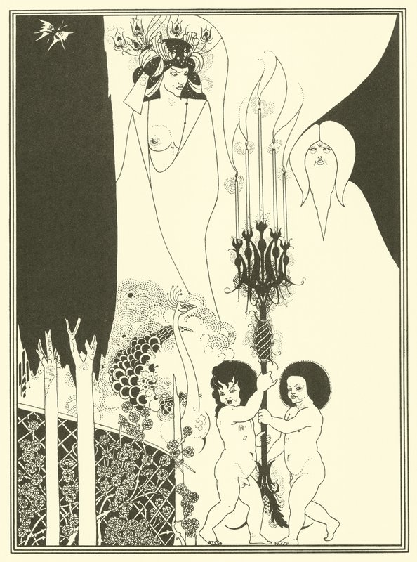 Os Olhos de Herodes (litografia) de Aubrey (after) Beardsley