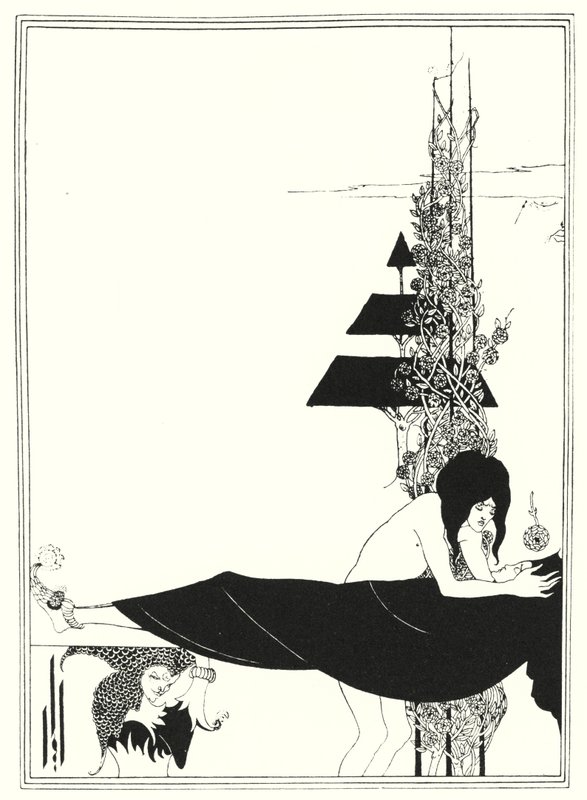 O Lamento Platônico (gravura) de Aubrey (after) Beardsley