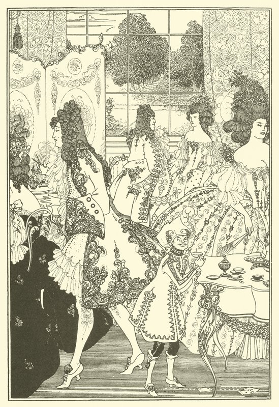 O estupro da fechadura (litografia) de Aubrey (after) Beardsley