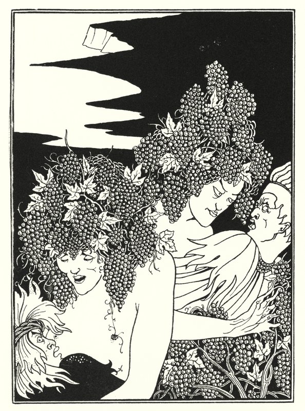 A Laço do Vintage (gravura) de Aubrey (after) Beardsley