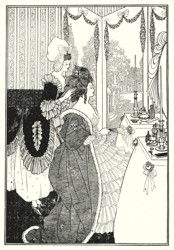 A casa de banho (gravura) de Aubrey (after) Beardsley