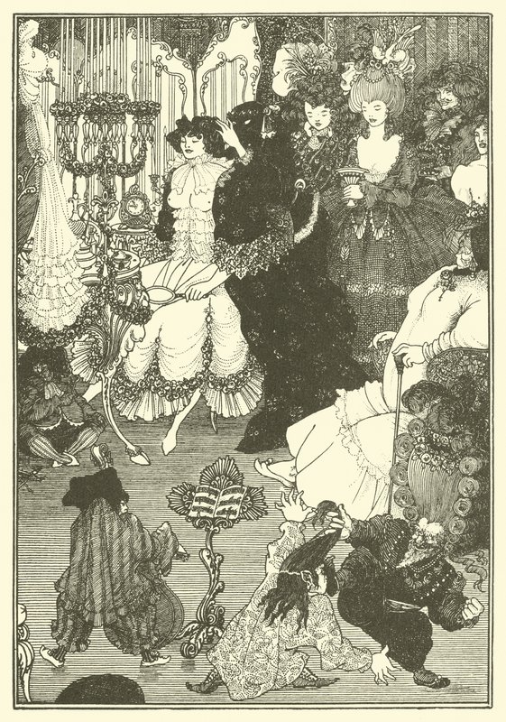 A casa de banho da Helena (litografia) de Aubrey (after) Beardsley