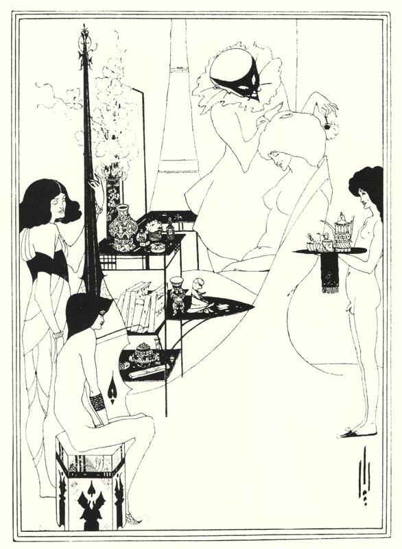 A Toilette de Salomé (gravura) de Aubrey (after) Beardsley