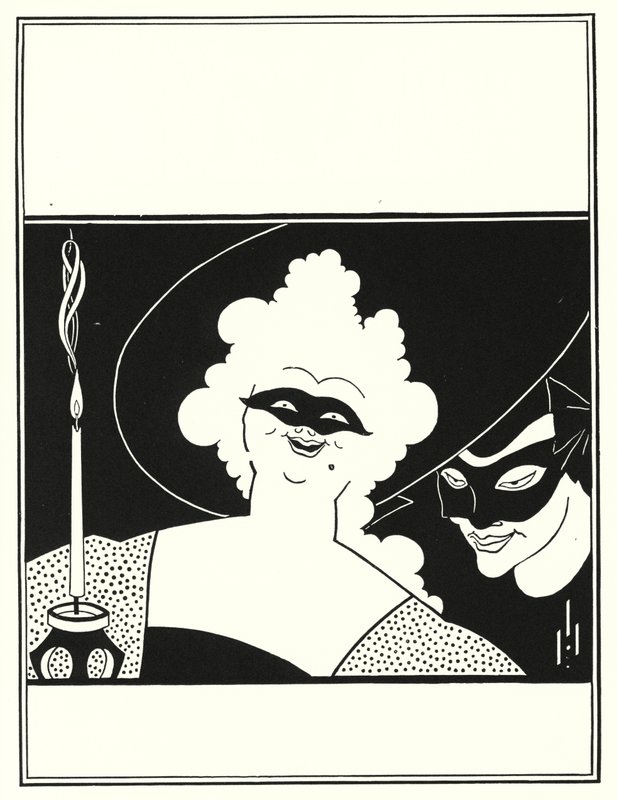 Design da capa para "O Livro Amarelo", Volume I de Aubrey Beardsley