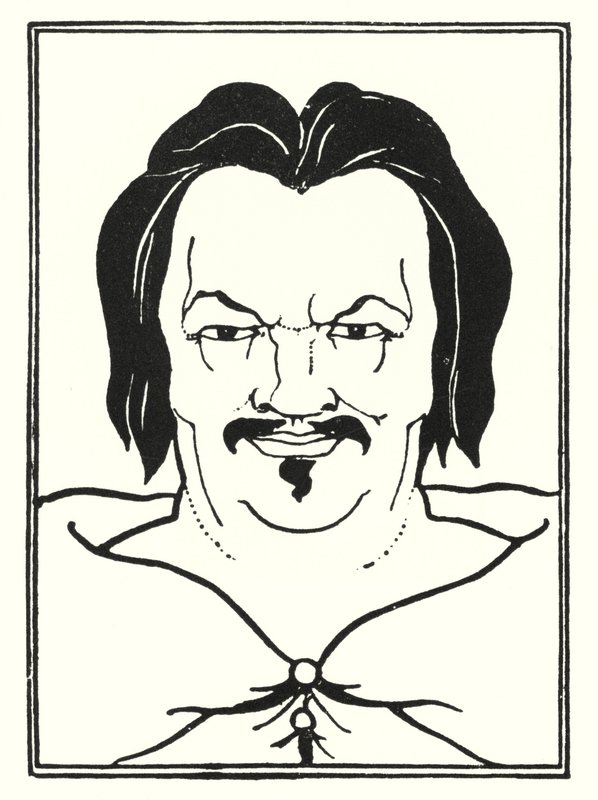 Design da capa, lado de Aubrey Beardsley