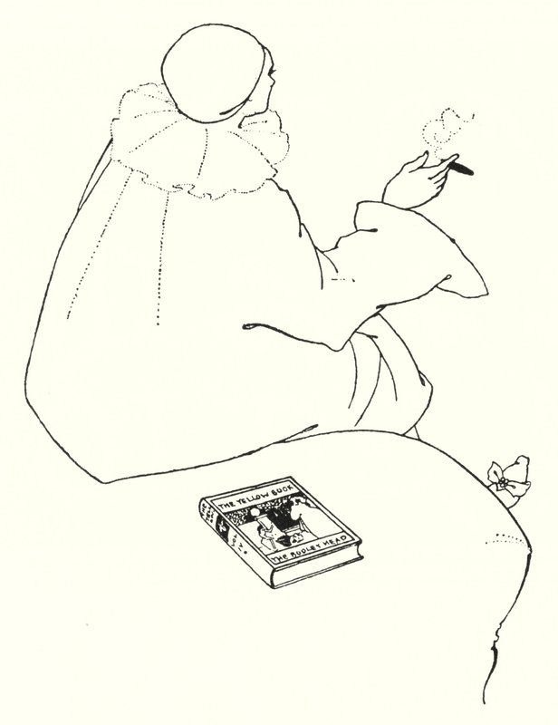 Design para um cartão de convite de Aubrey Beardsley