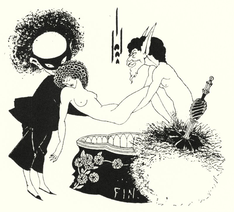 Design para arremate de Aubrey Beardsley