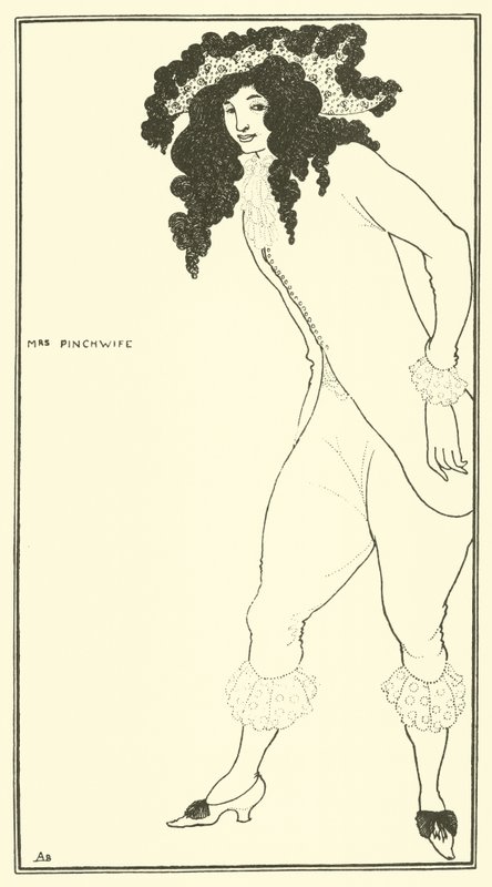Mrs Pinchwife de Aubrey Beardsley