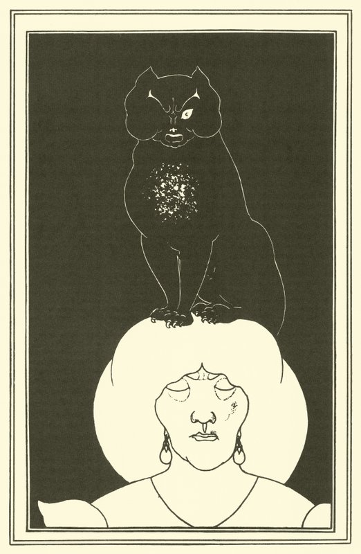 O gato preto de Aubrey Beardsley
