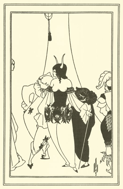 A mascara da morte vermelha de Aubrey Beardsley