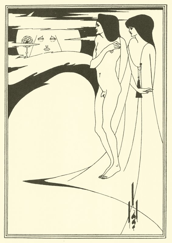 A mulher na lua de Aubrey Beardsley