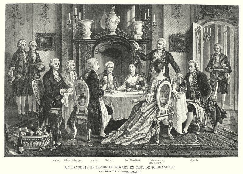 Um Banquete em Honra de Mozart na Schikaneder