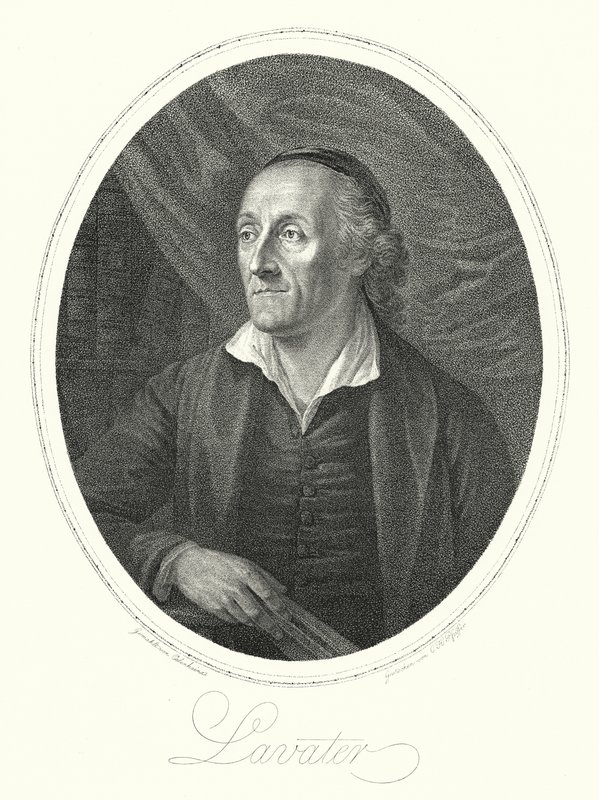 Johann Kaspar Lavater, teólogo suíço, autor e fisionomista (gravura) de August Friedrich Oelenhainz