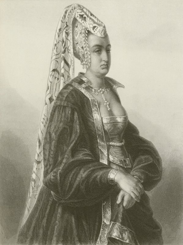 Rainha Isabeau (gravura) de August Friedrich Pecht