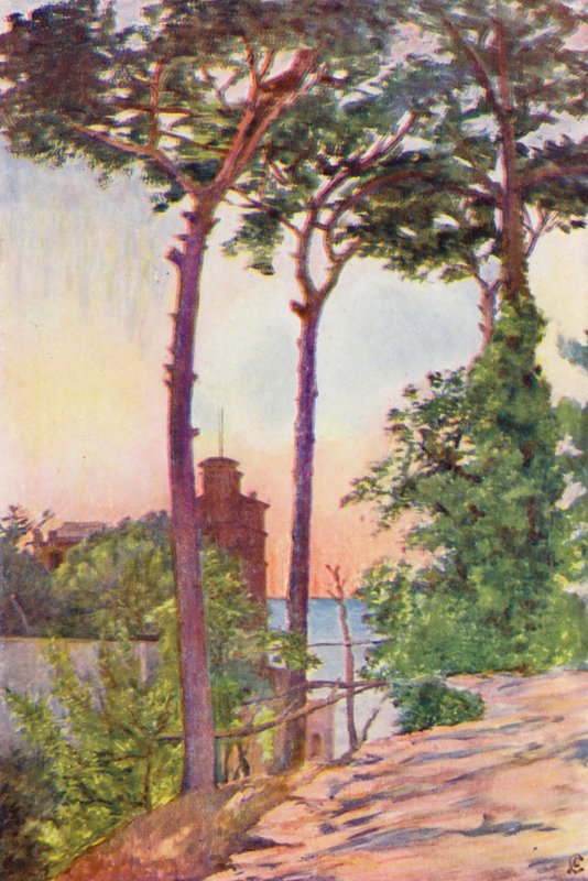 Villa Crawford (litografia a cores) de Augustine Fitzgerald