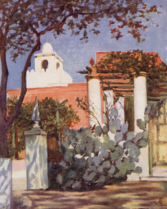 Villa Dubuffe (litografia a cores) de Augustine Fitzgerald