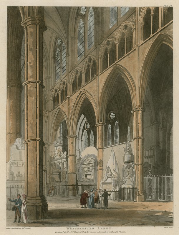 Abadia de Westminster, Londres de Augustus Charles Pugin