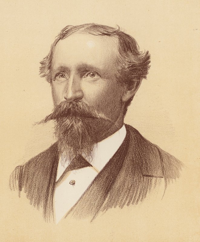 Bernhardt Otto Holtermann (litografia a cores) de Australian School