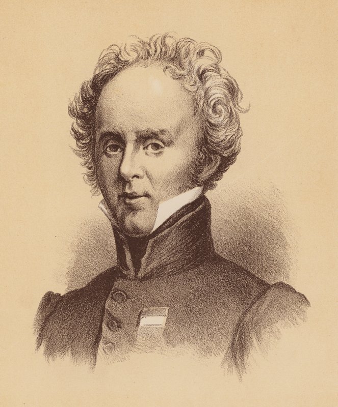 Tenente-General Sir Richard Bourke, Oitavo Governador de Nova Gales do Sul (litografia a cores) de Australian School