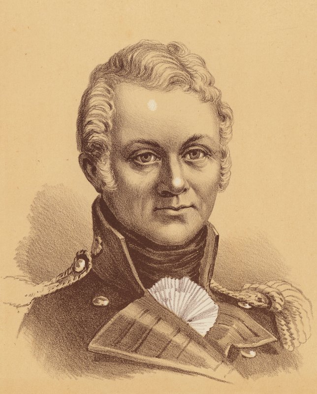 Tenente-coronel George Johnstone (litografia a cores) de Australian School